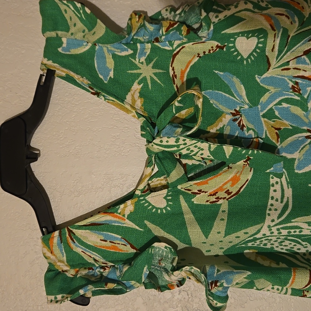 Cocomo Green Floral Mini Dress in Size Medium - Picture 5 of 8